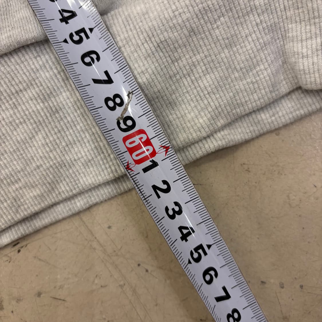 지프 빅로고 멜란지 그레이 반집업 맨투맨 상품이미지5