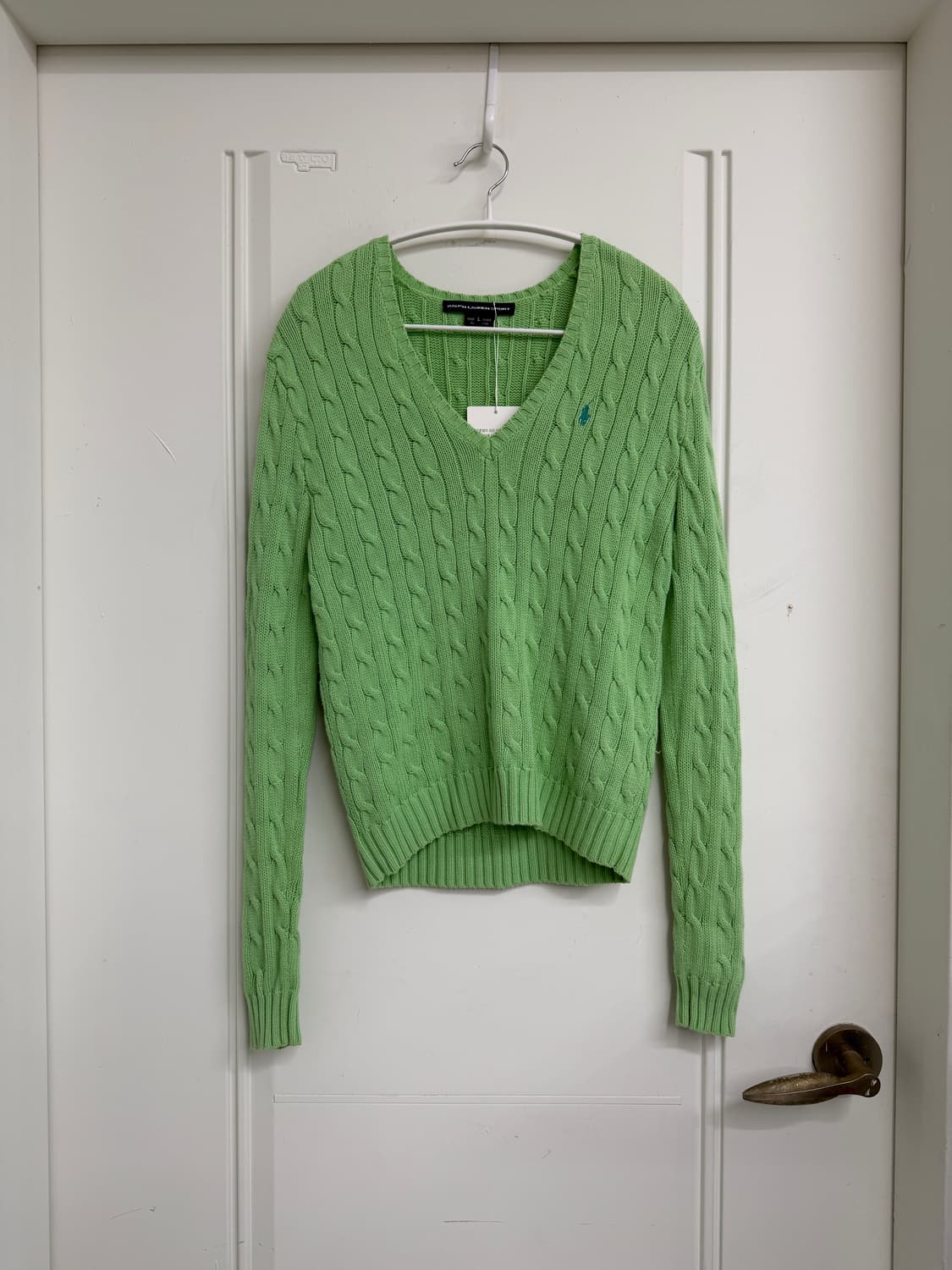 폴로 랄프로렌 브이넥 케이블니트 상품이미지3