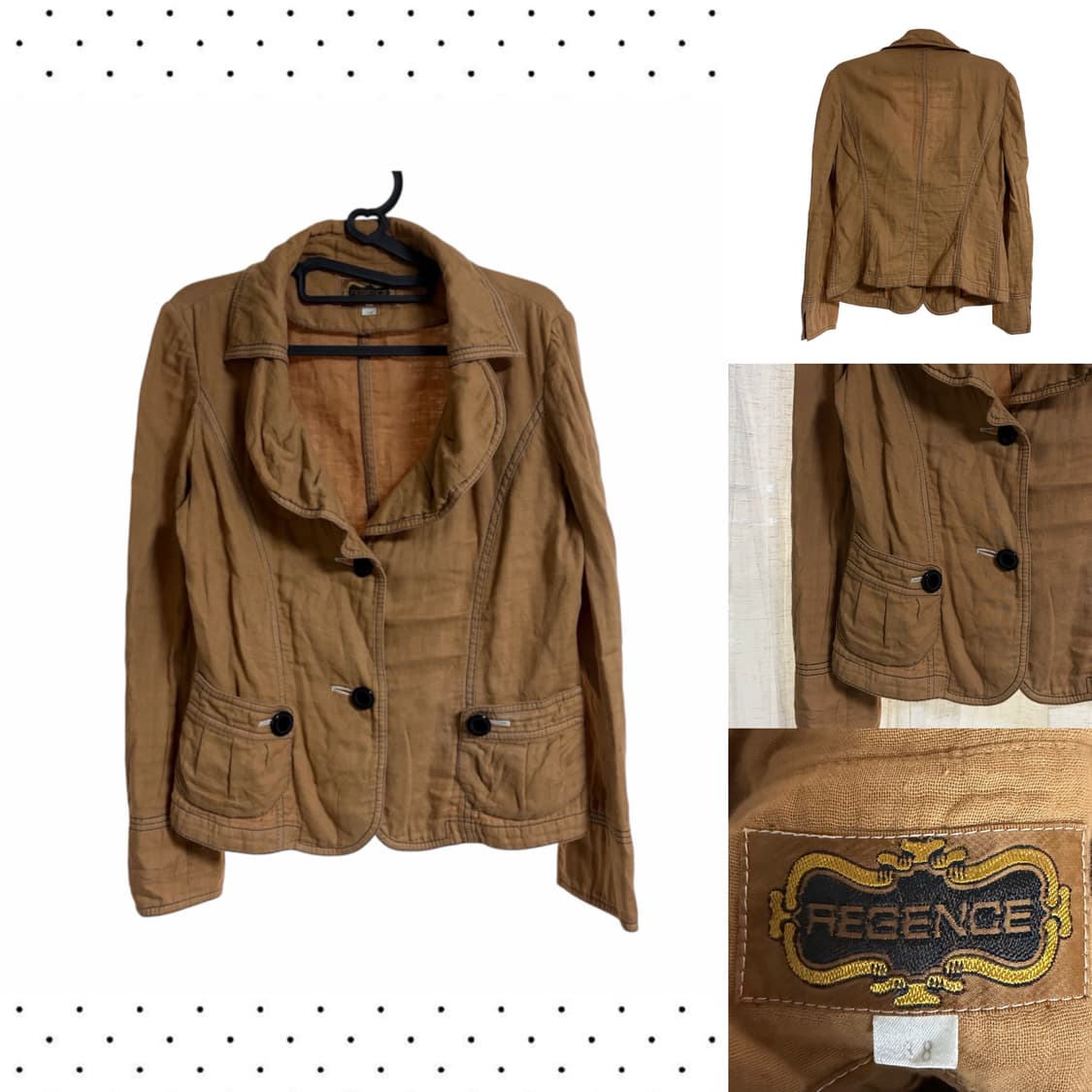 스티치 버튼 디테일 자켓 상품이미지3