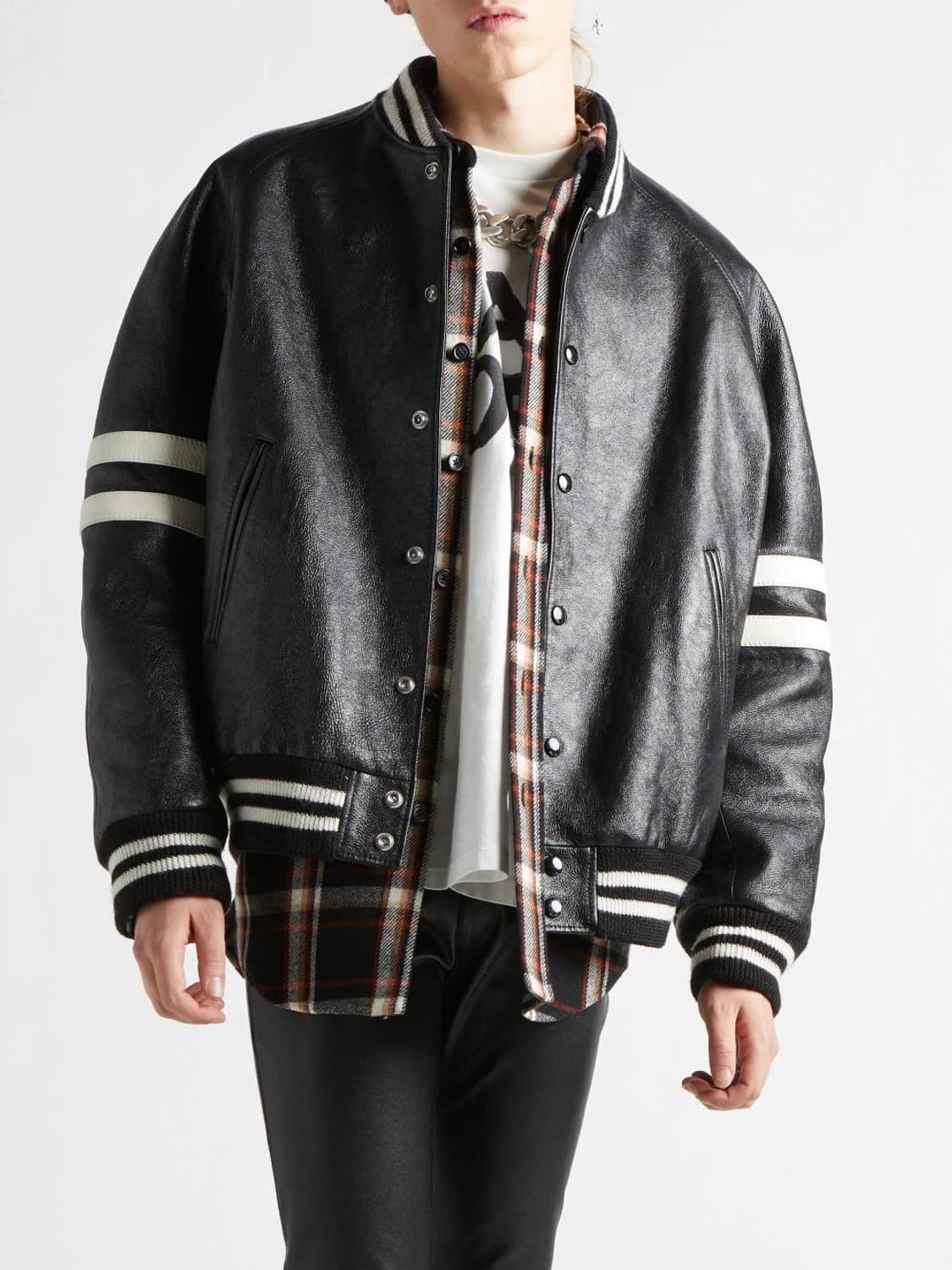 셀린느 오버사이즈 레더 바시티  상품이미지1