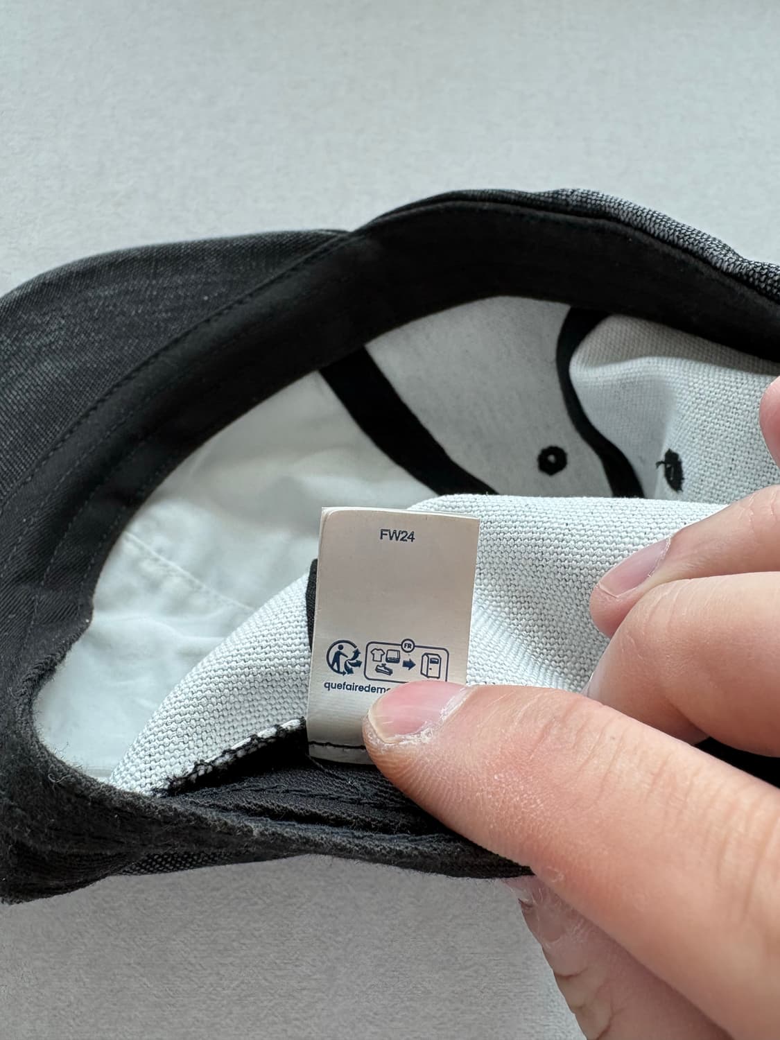 슈프림 정품 fw24 피그먼트 캔버스 블랙 s로고 캡 상품이미지4