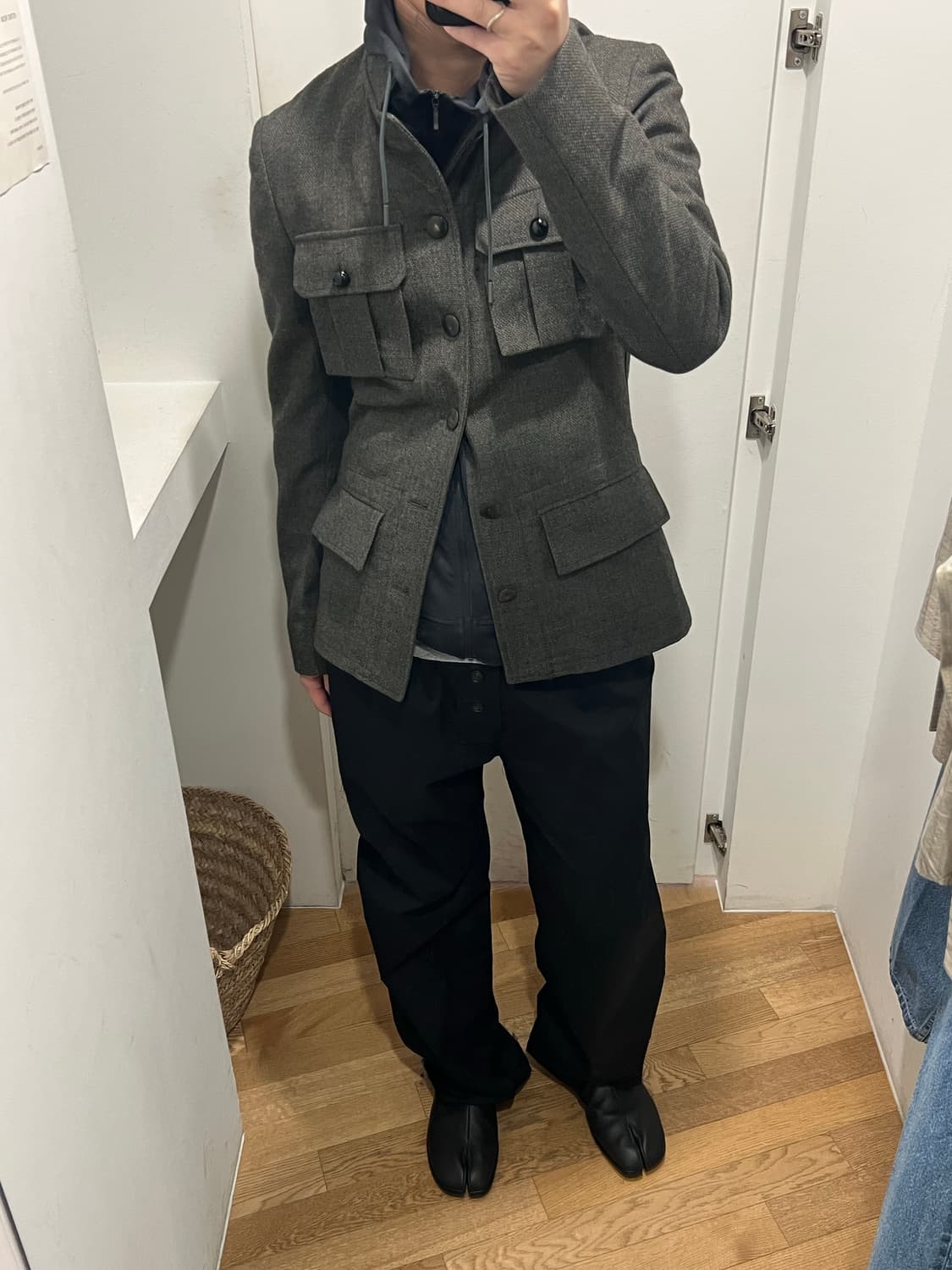 에드워드 커밍 버튼 코튼 트라우저 3 상품이미지1