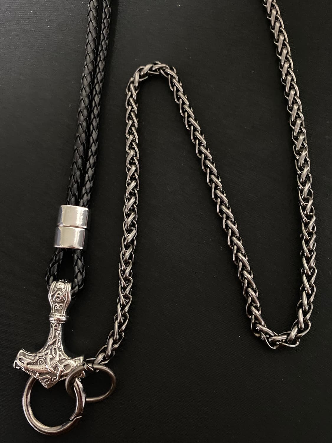 롱&숏 스컬 바지 체인 상품이미지5