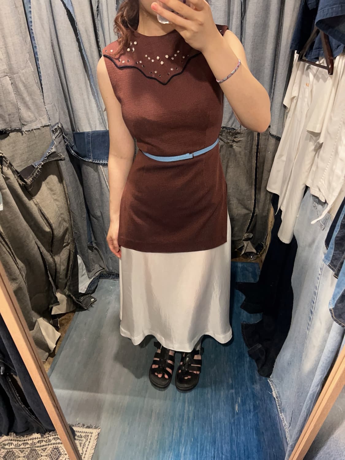 44-55 ) TOGA ARCHIVES Stud Western Dress 상품이미지2
