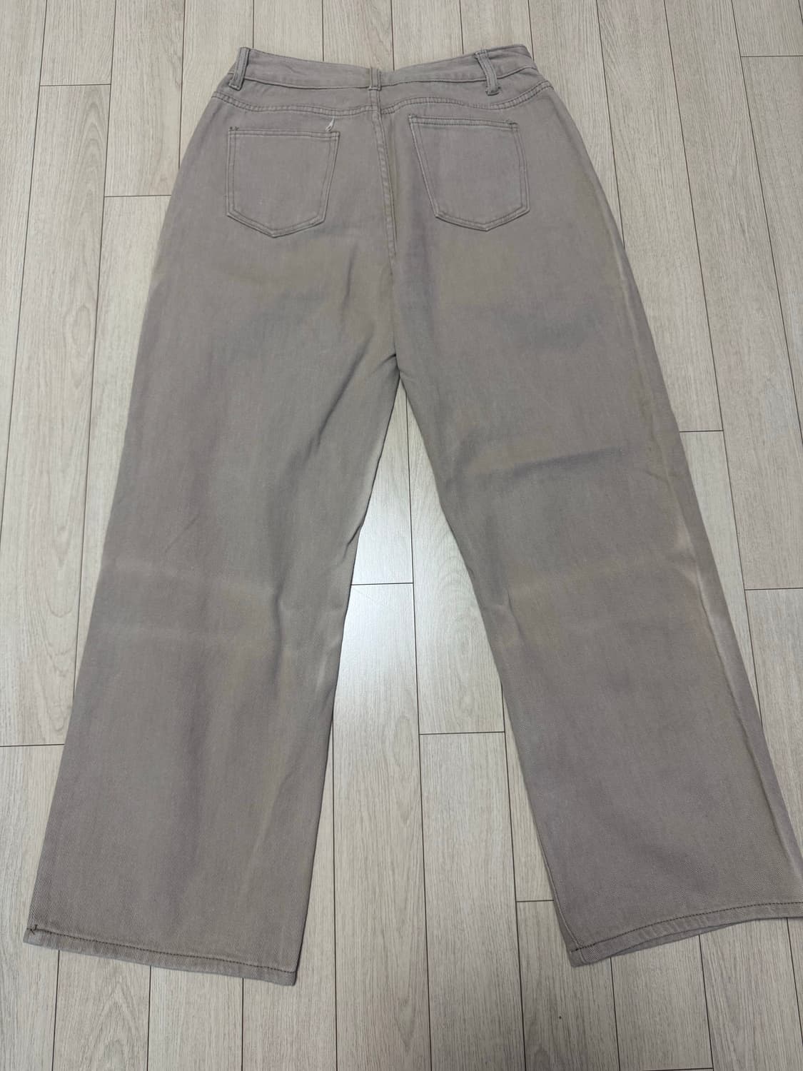 베이지 데님 와이드팬츠  상품이미지2