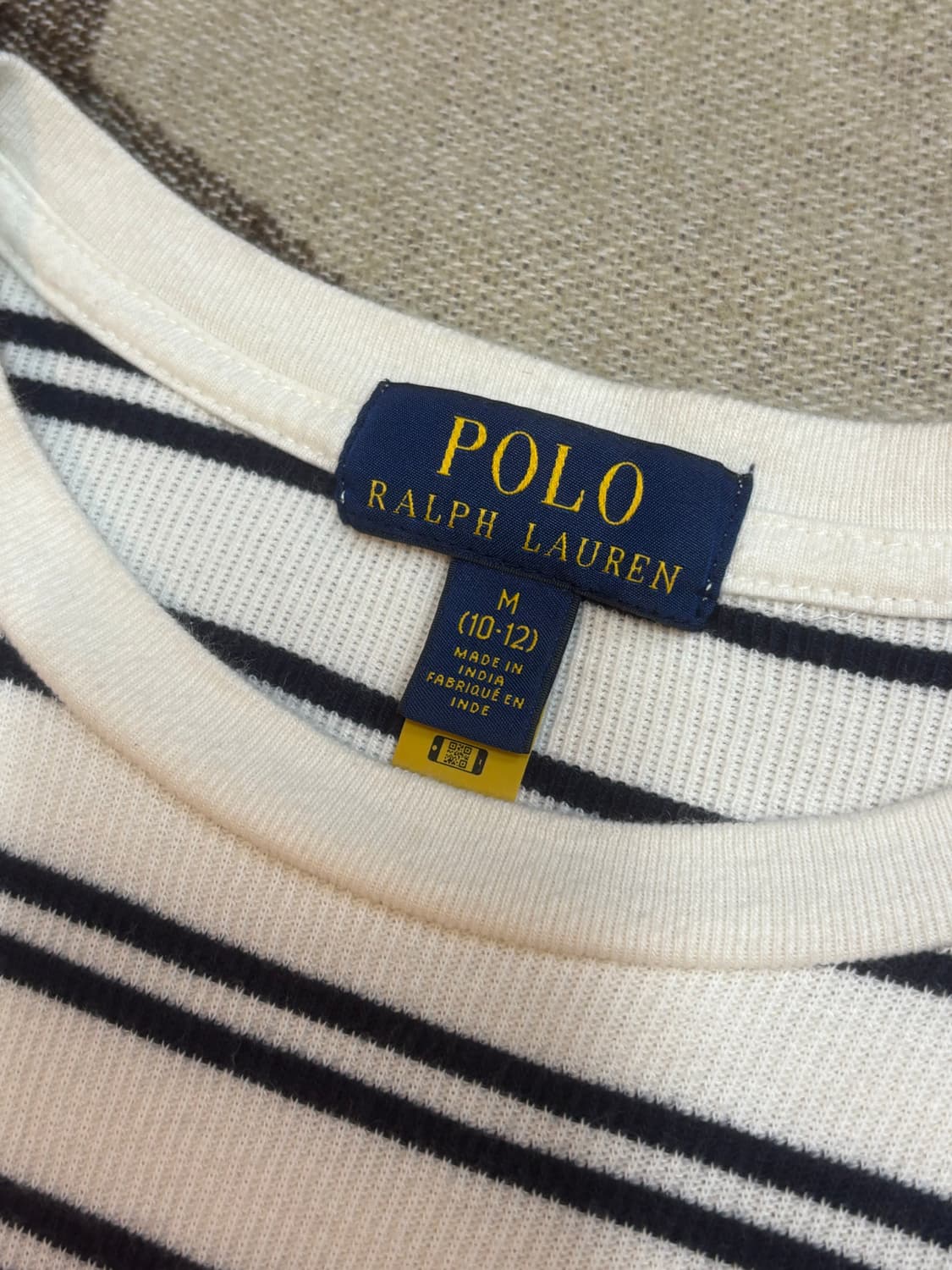 폴로 랄프 로렌 스트라이프 와플 코튼 롱 슬리브 상품이미지6