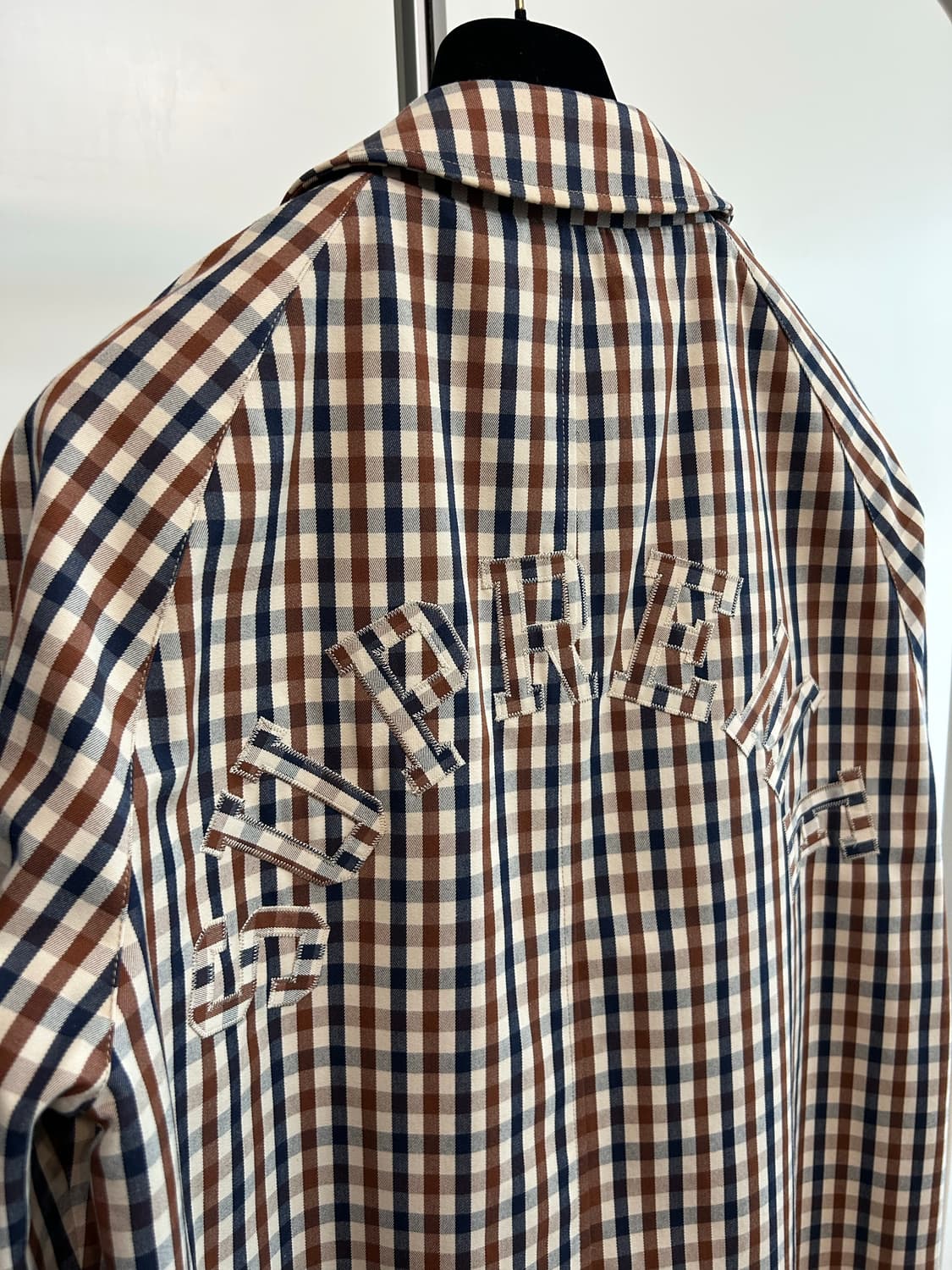 슈프림 x 아쿠아스큐텀 깅엄 체크 맥코트 상품이미지8