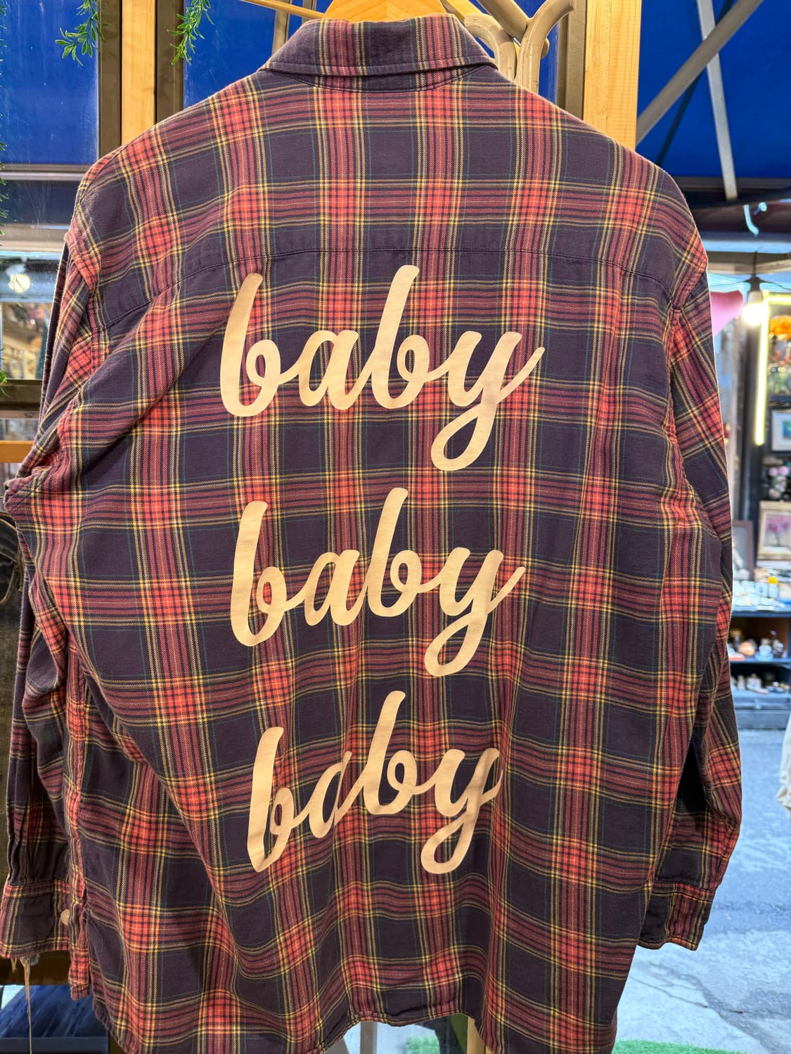 빈티지 멀티 컬러 체크셔츠 상품이미지3