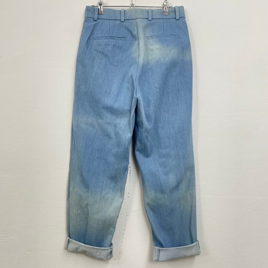 르17셉템버 LE17SEPTEMBRE 연청 투턱 롤업 와이드 데님팬츠 M 상품이미지6