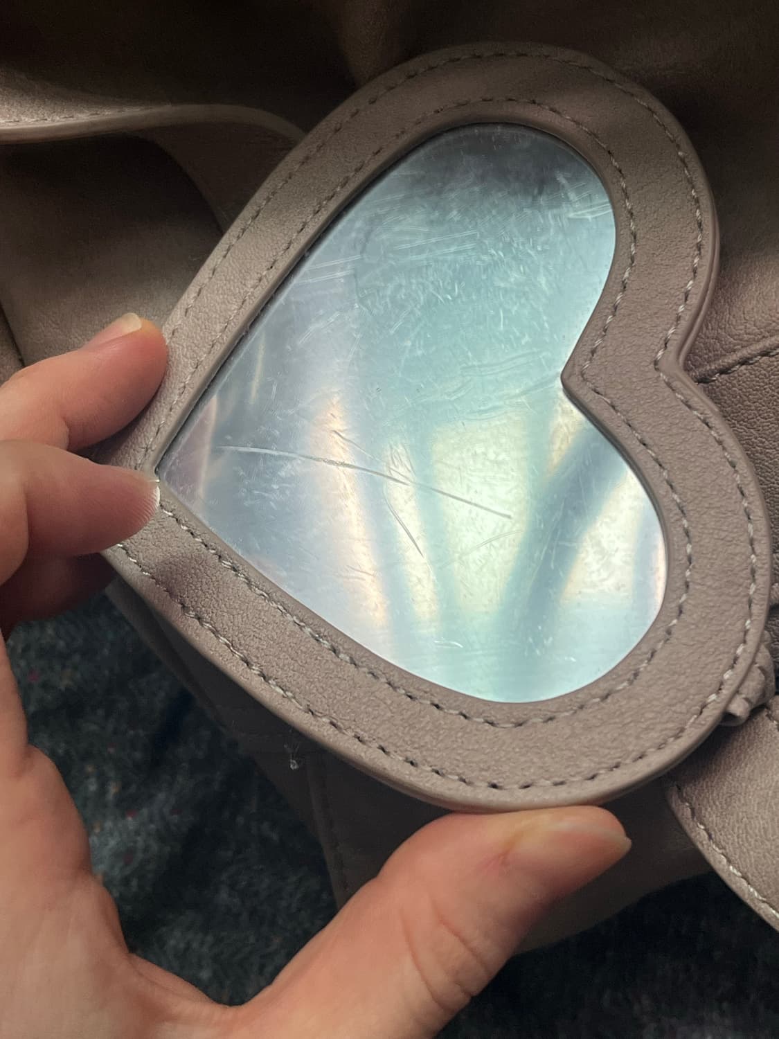 제로플래닛 비건 레자 셔링 백팩 핑크 상품이미지4