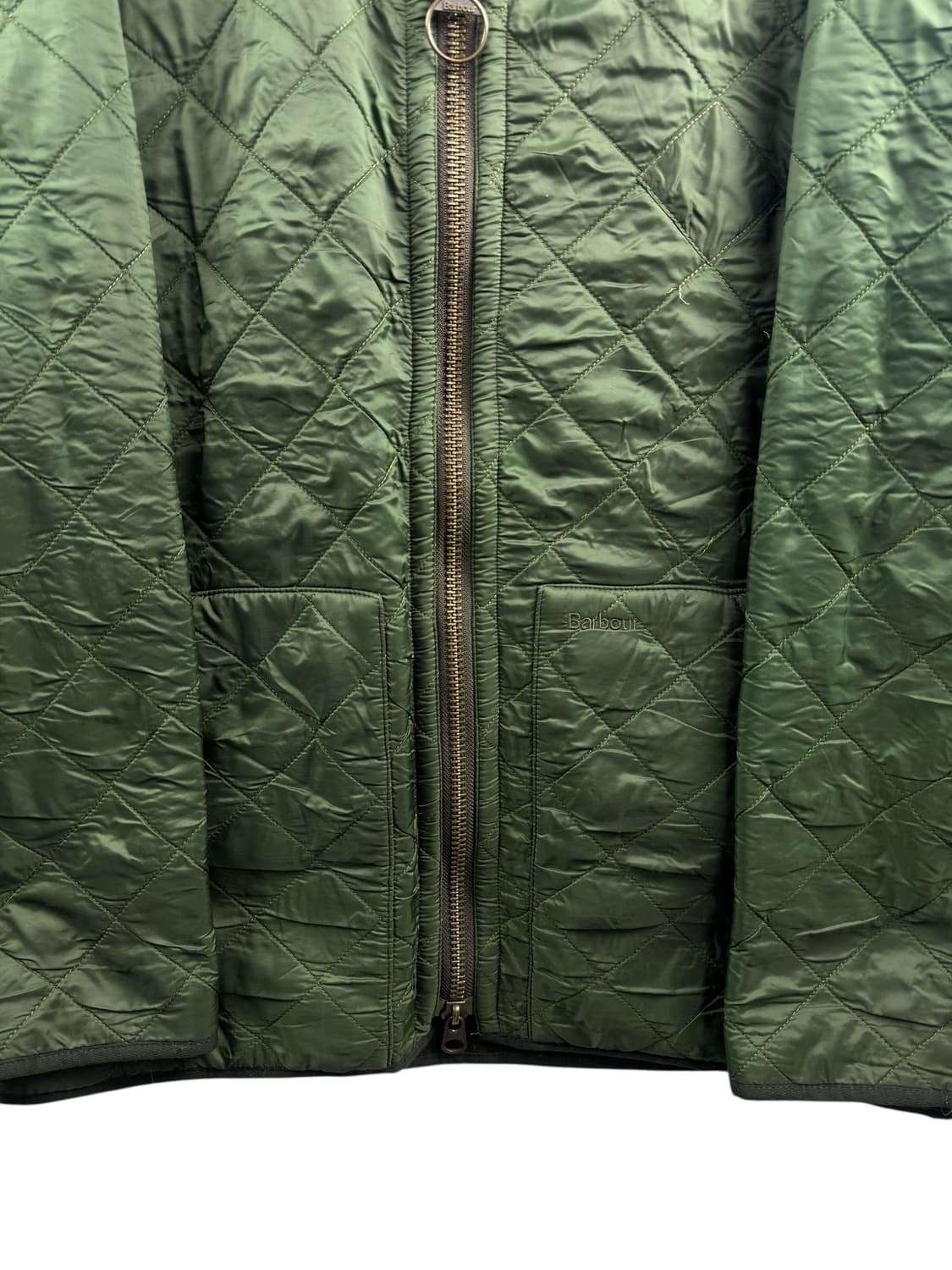 바버 퀄팅 카키 집업1351 상품이미지4