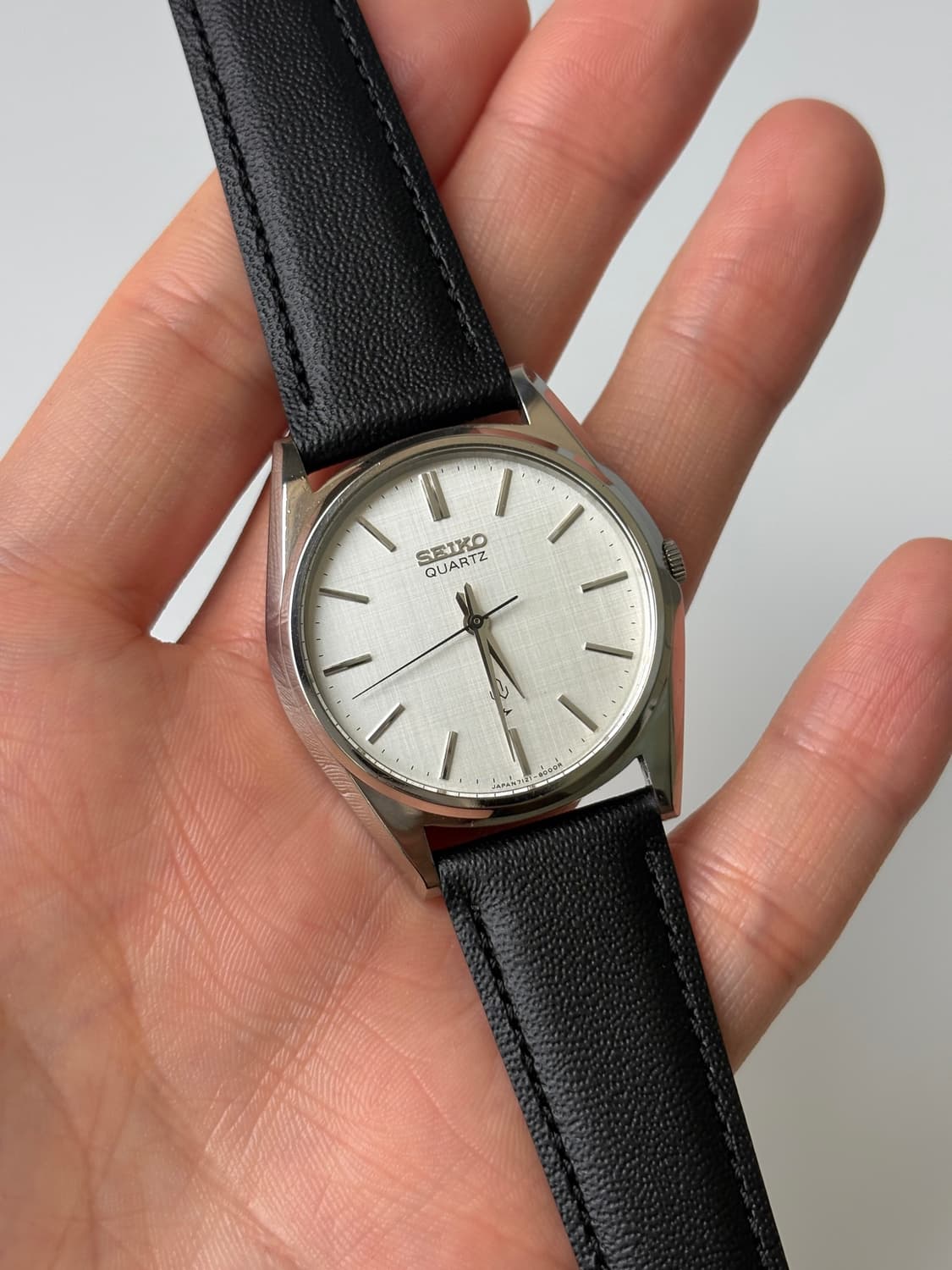 1980s Linen Dial Silver Quartz 상품이미지1