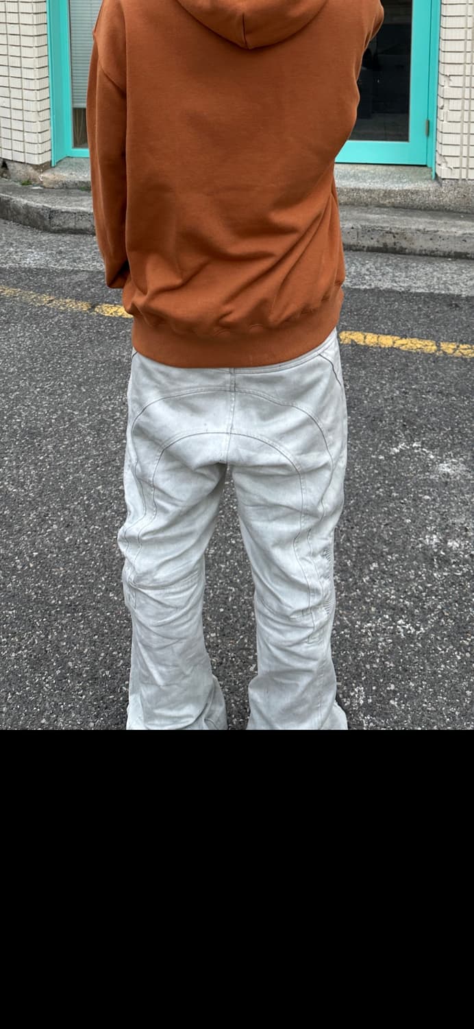 [32] 빈티지 바이커 절개 플레어데님  상품이미지5