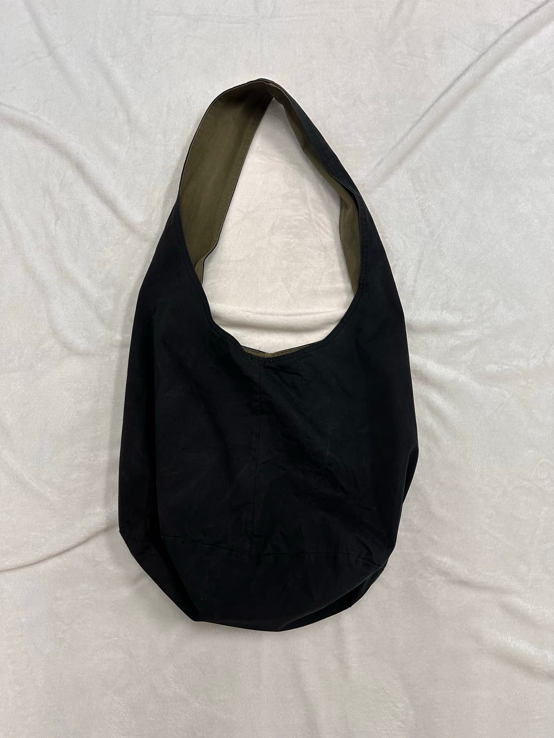 (OS)언더커버 98SS 리버시블 코튼 호보백 블랙카키 상품이미지4