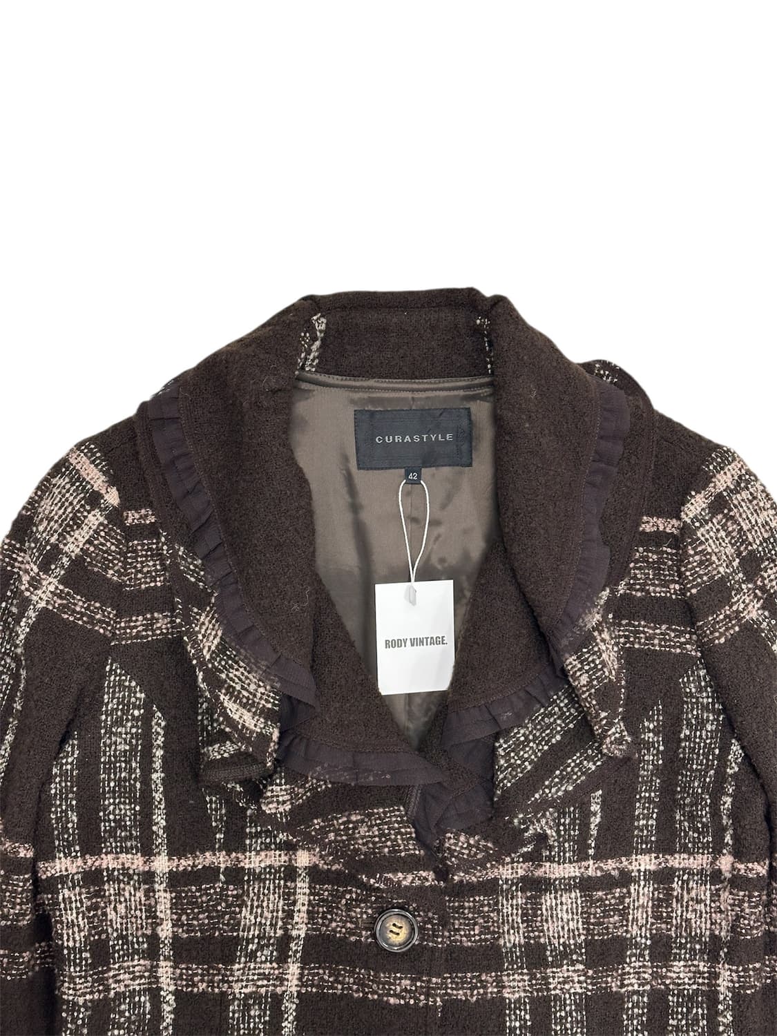 CUBASTYLE Check Wool Coat 상품이미지3