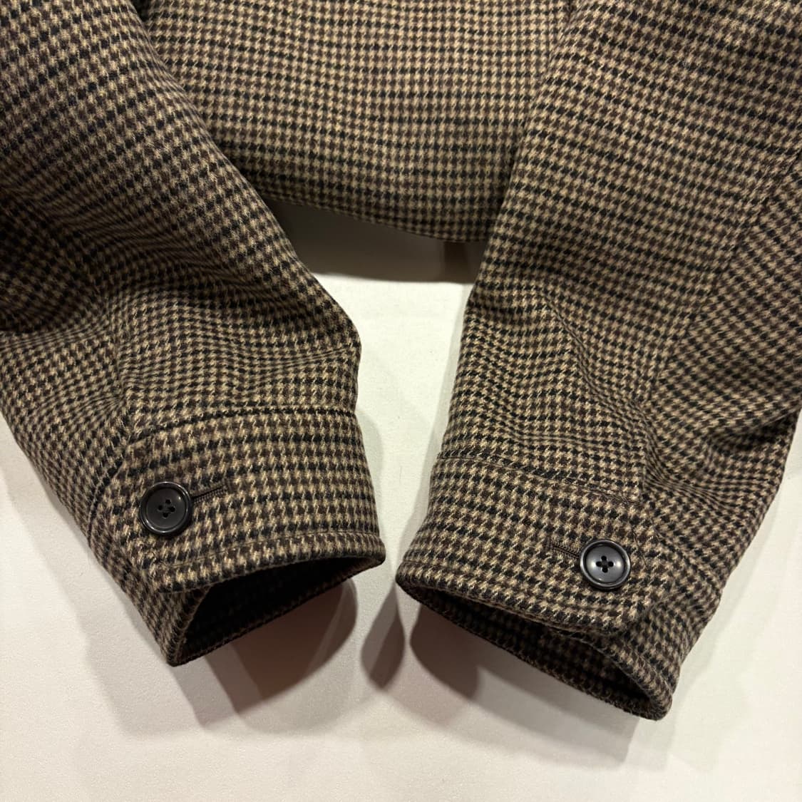 [XL] 유니클로 브라운 하운드투스 패턴 자켓 D75 상품이미지5