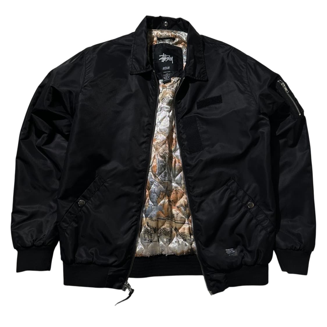 스투시 플라이트 봄버 자켓 블랙 상품이미지1