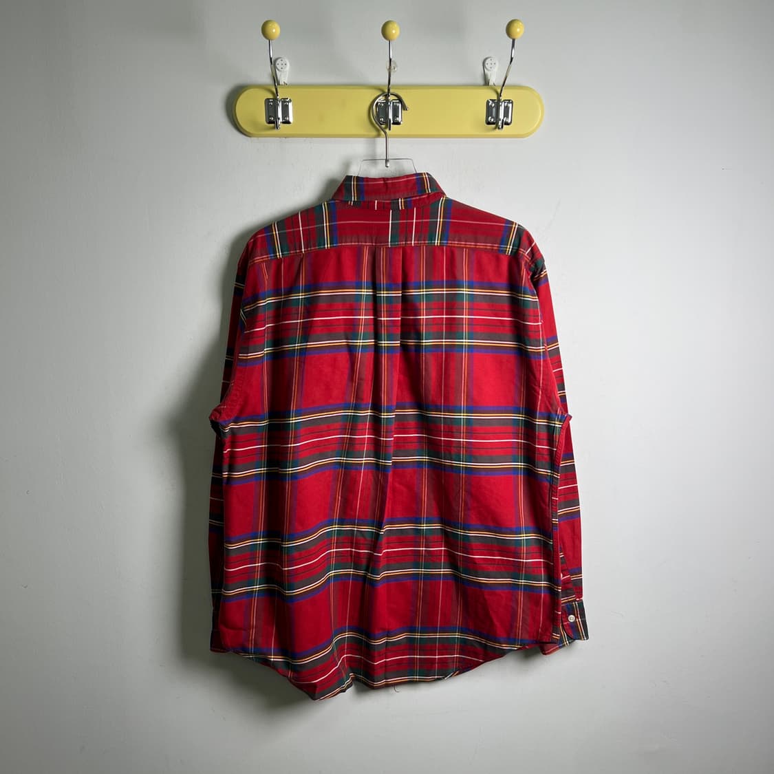 폴로 랄프로렌 레드 타탄 체크 셔츠 M 상품이미지2