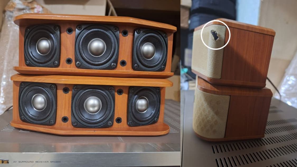 오버홀/무료배송/야마하 빈티지 니어필드 위성 스피커 1조 NX-S30 상품이미지4