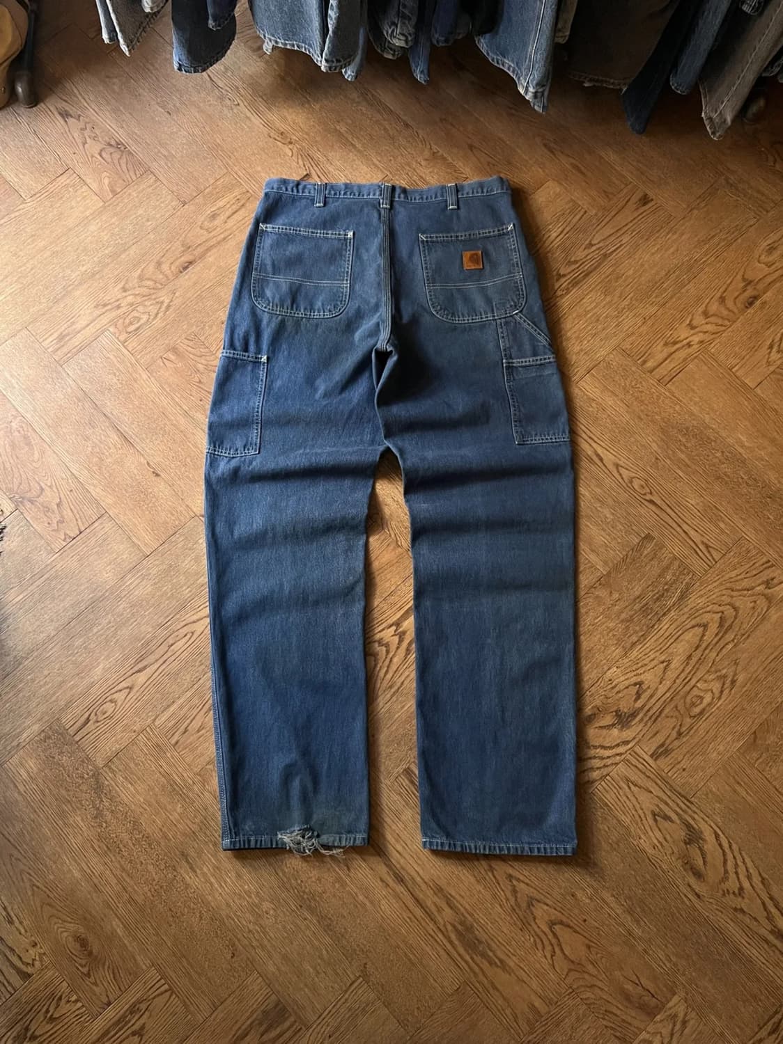 [34]칼하트 USA 덩가리핏 싱글니 카펜터 워크 데님 팬츠 상품이미지1