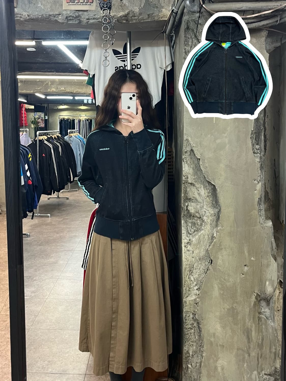 아디다스 빈티지 후드집업 95 #csz2531 상품이미지1