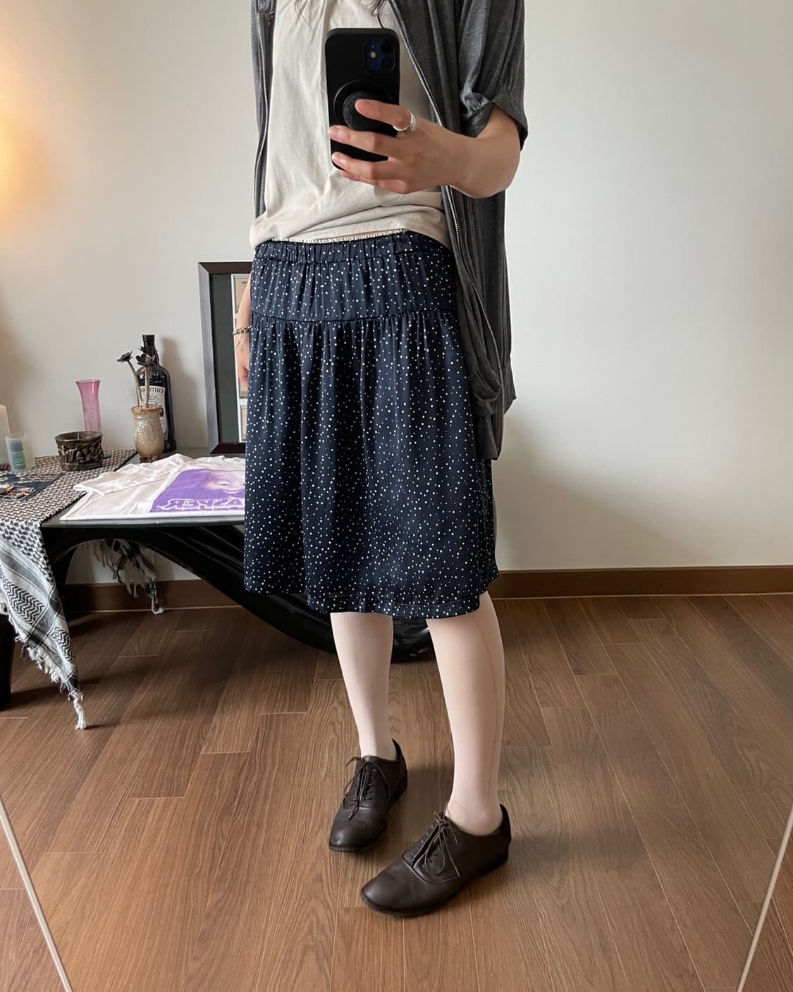 dot midi skirt 상품이미지7