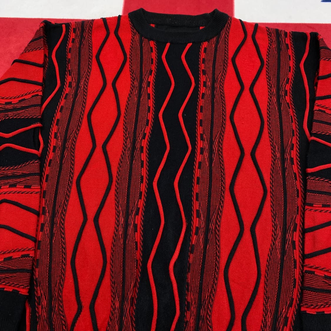 빈티지 케이블니트 실측 M - L  상품이미지3