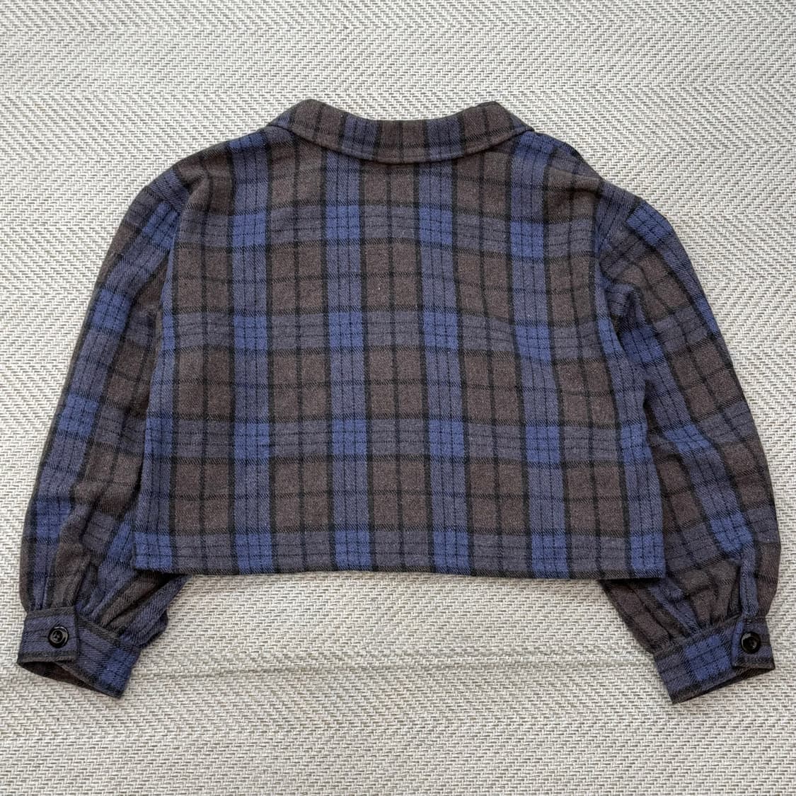 헤더 체크 크롭셔츠 r2373 상품이미지2