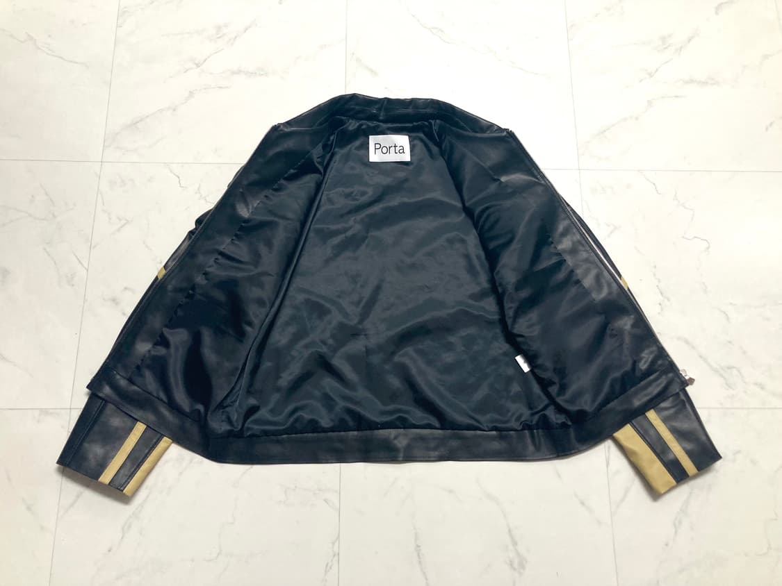 더 포르타 23fw 콘트라베이스 레더 자켓 100-105 상품이미지6