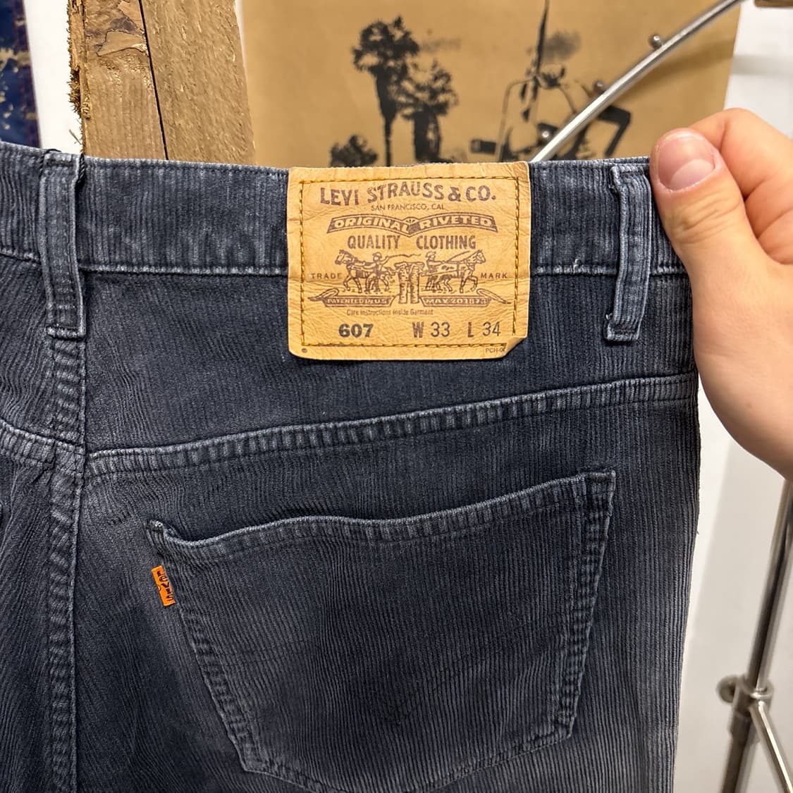 00s 리바이스 607 오렌지탭 빈티지워싱 코듀로이 팬츠 N89 상품이미지6