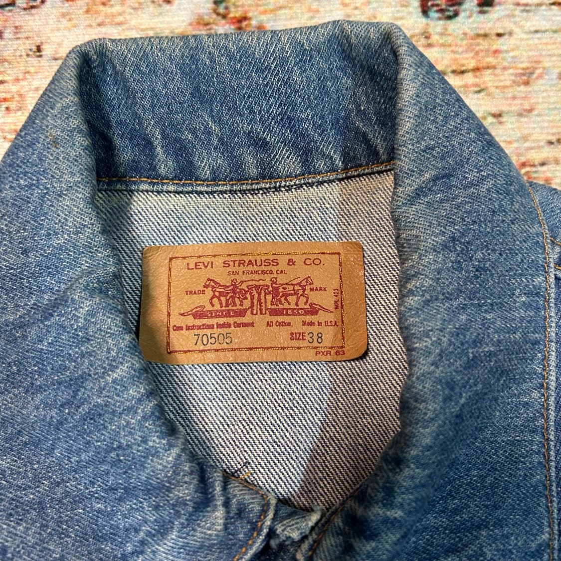 [M] 00s 리바이스 made in usa 데님 트러커 자켓 상품이미지4