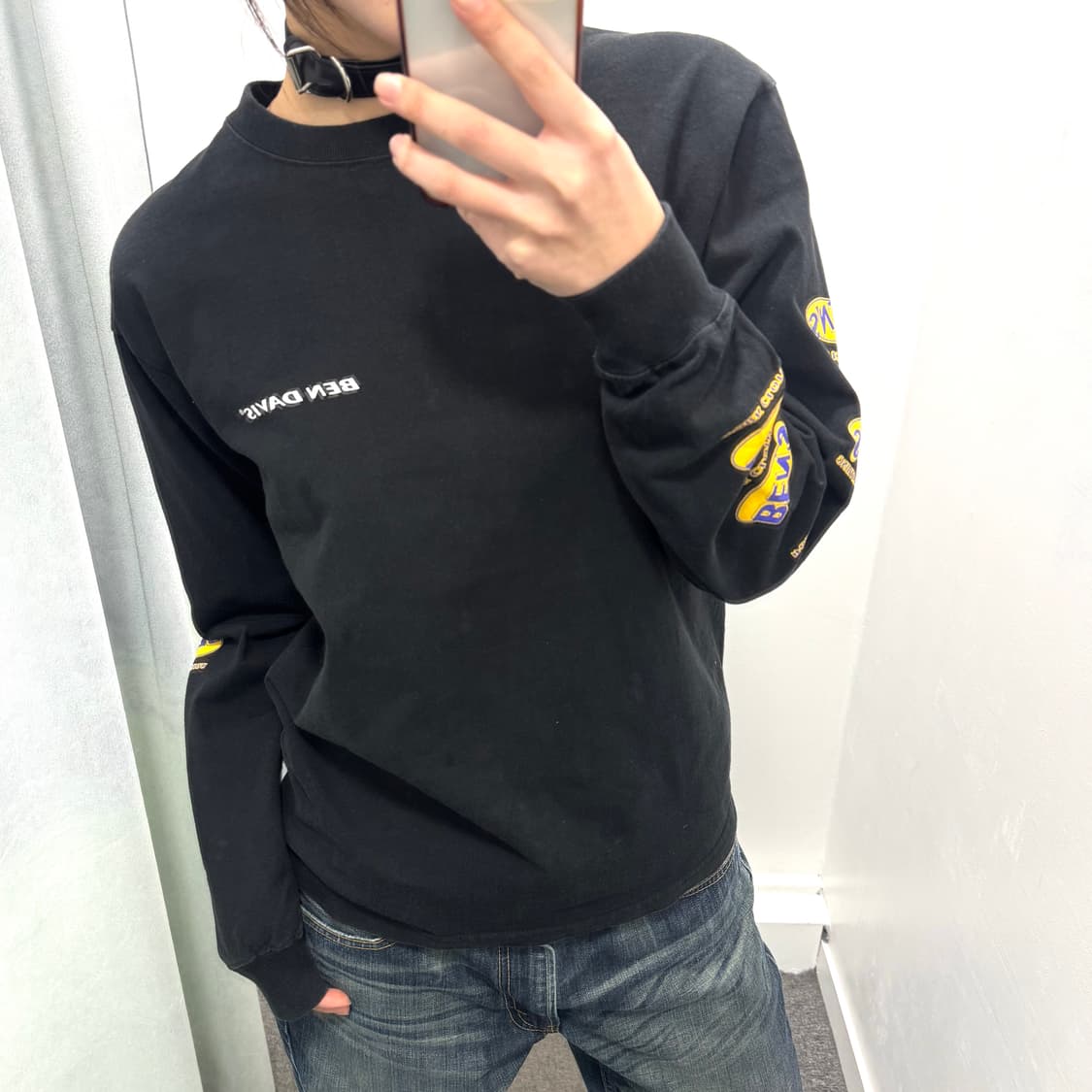 벤데이비스 블랙 로고 롱슬리브 상품이미지2