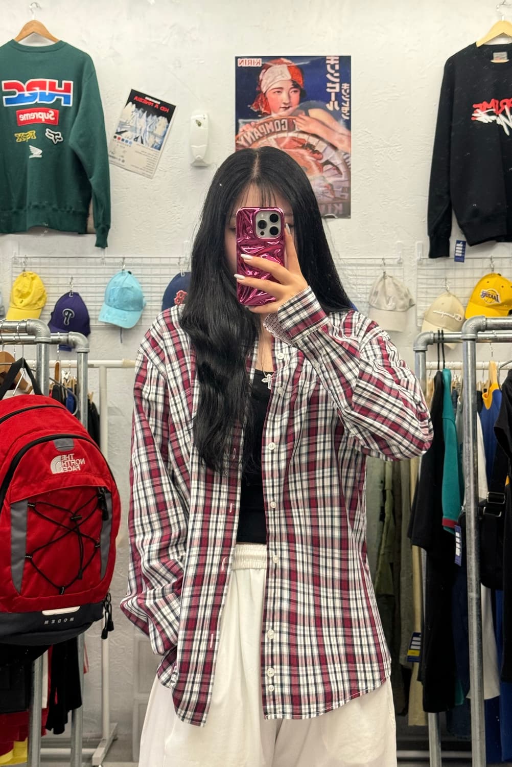 헤리켄트 체크패턴 셔츠 2XL 상품이미지1