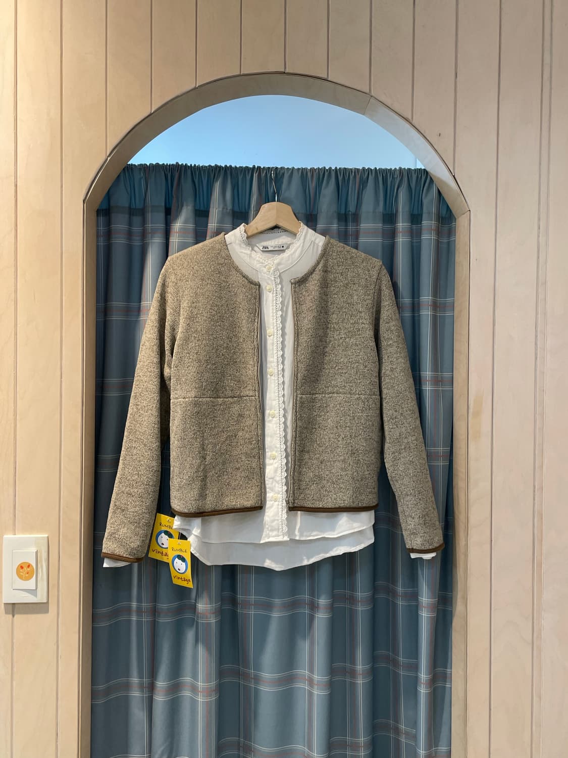 무인양품 기본핏 기모집업 상품이미지4