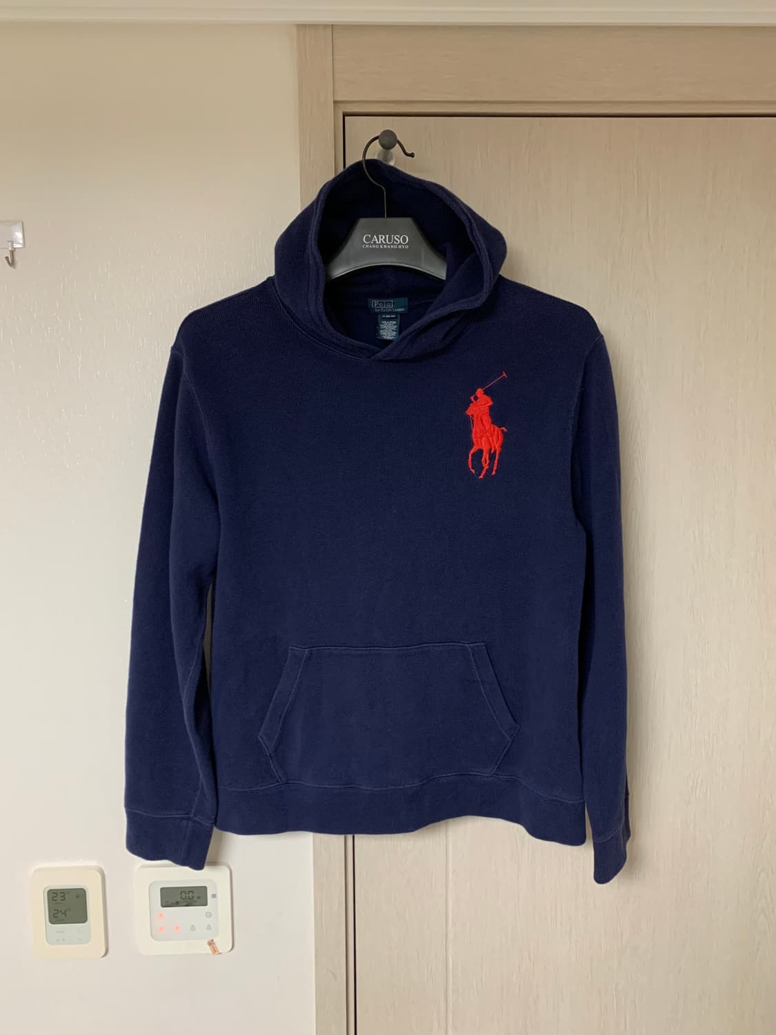 폴로 빅포니 후드티 네이비 상품이미지1