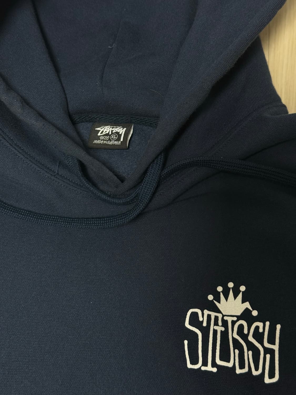 스투시 크라운 인터내셔널 후드 네이비 XL 상품이미지2