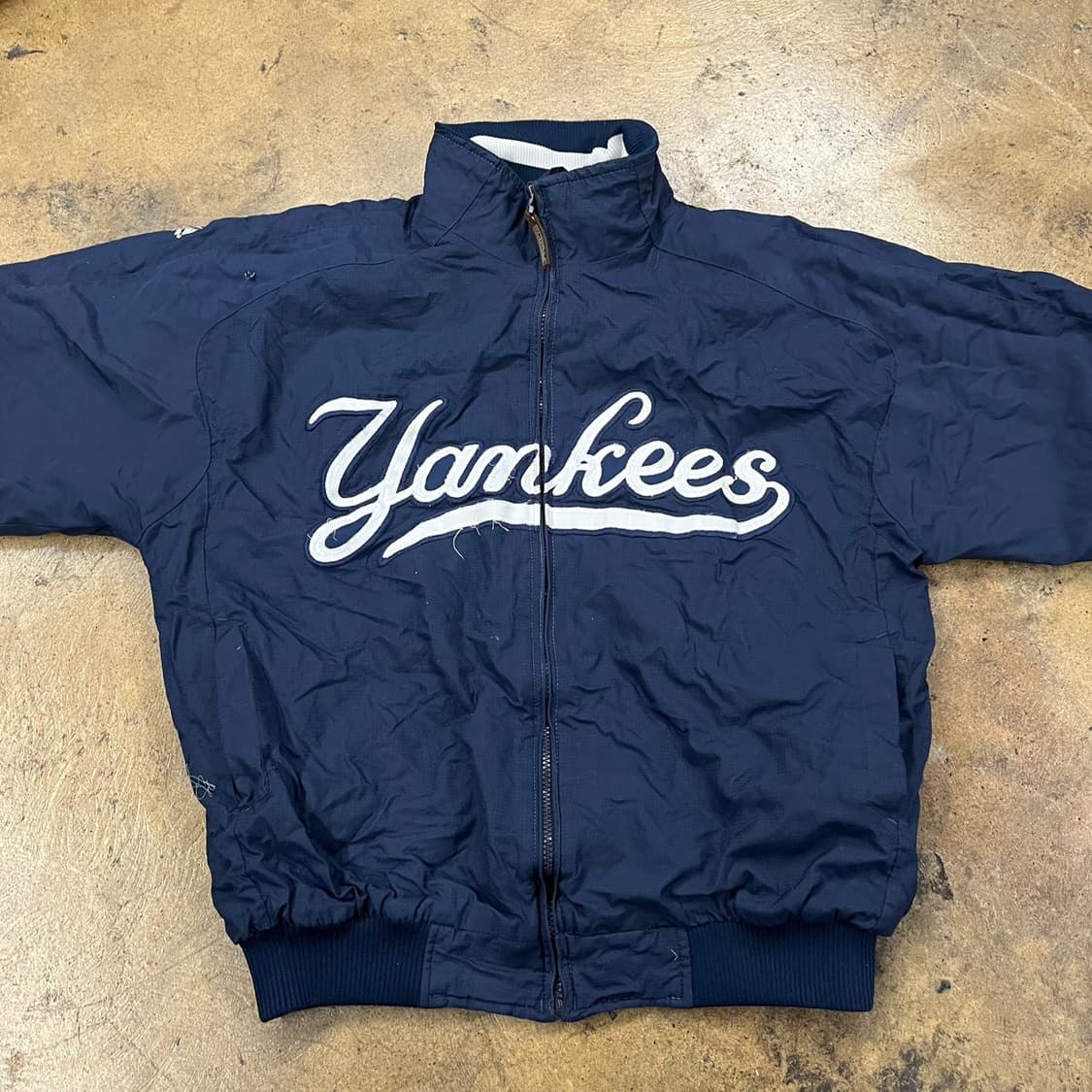 [정품/L] 뉴욕 양키스 MLB 바람막이 네이비 b18 상품이미지3