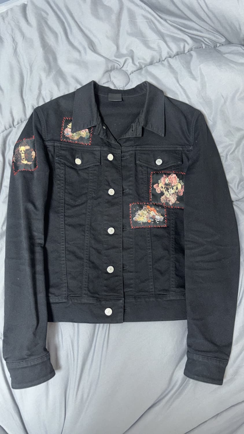 디올옴므 Toru Kamei Foral Patch 데님 트러커 자켓 상품이미지1