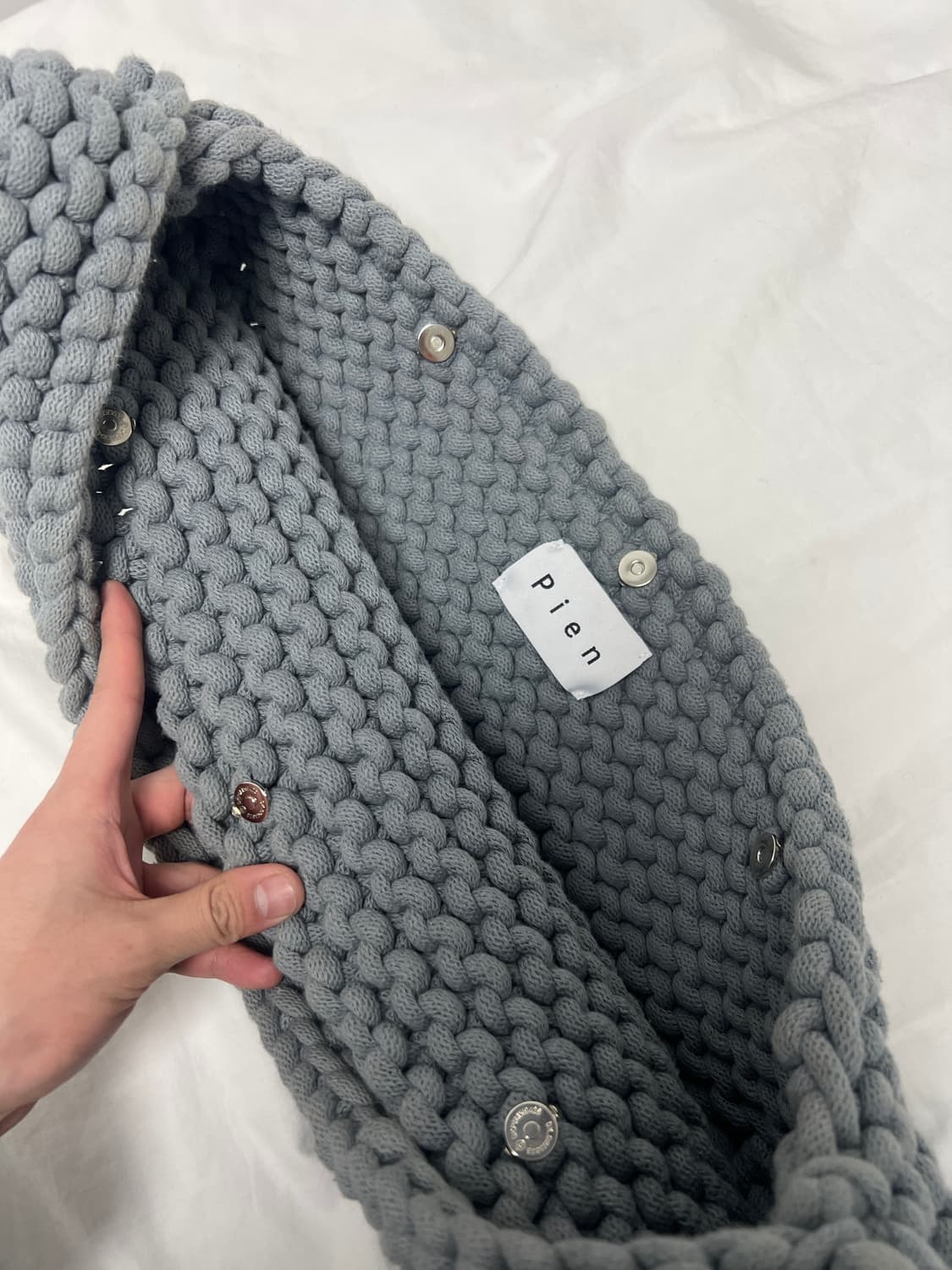 Pien studios kintted bag grey (big) 상품이미지5