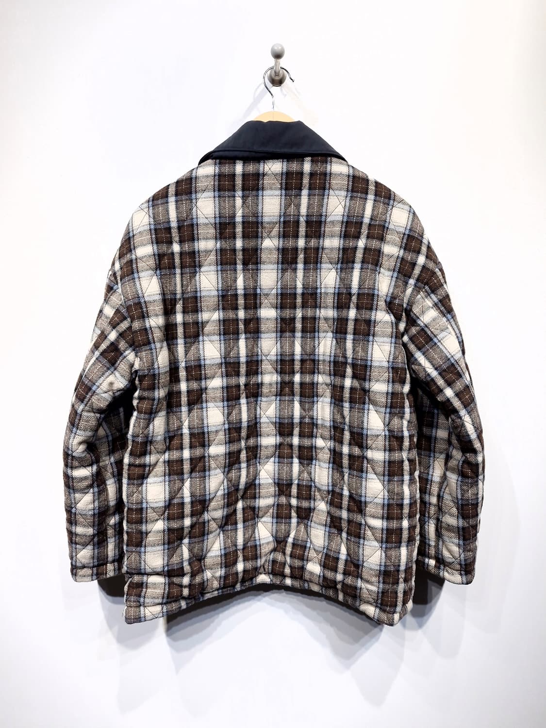 EN OR 엔오르 체크 퀼팅 자켓 브라운(F) 상품이미지5