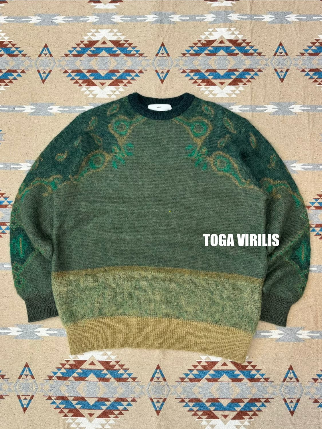 [L] 토가 비릴리스 모헤어 자카드 니트 풀오버  상품이미지1