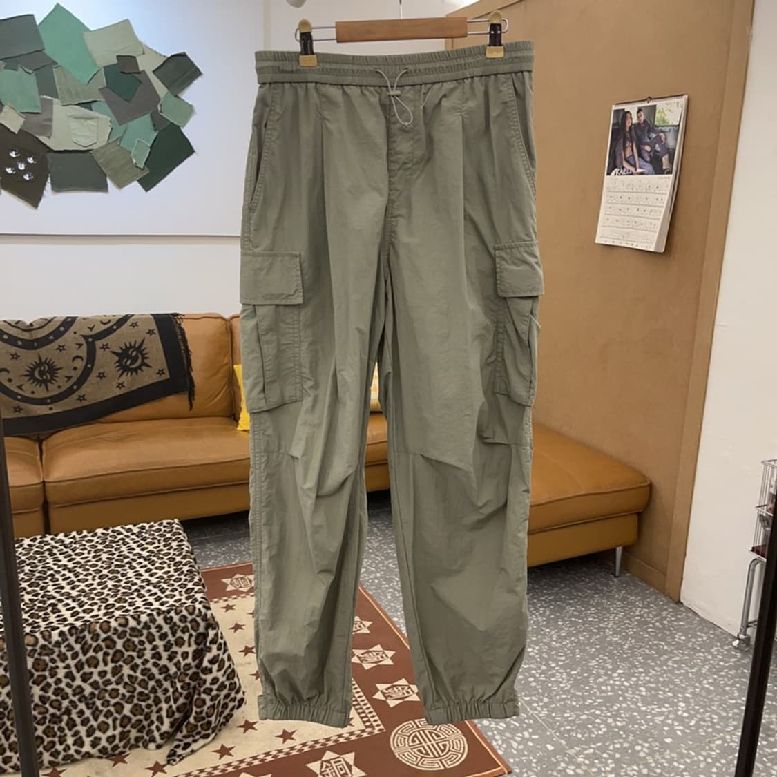 새드스마일 스트릿 밀리터리 연카키 카고팬츠 S C09566 상품이미지3