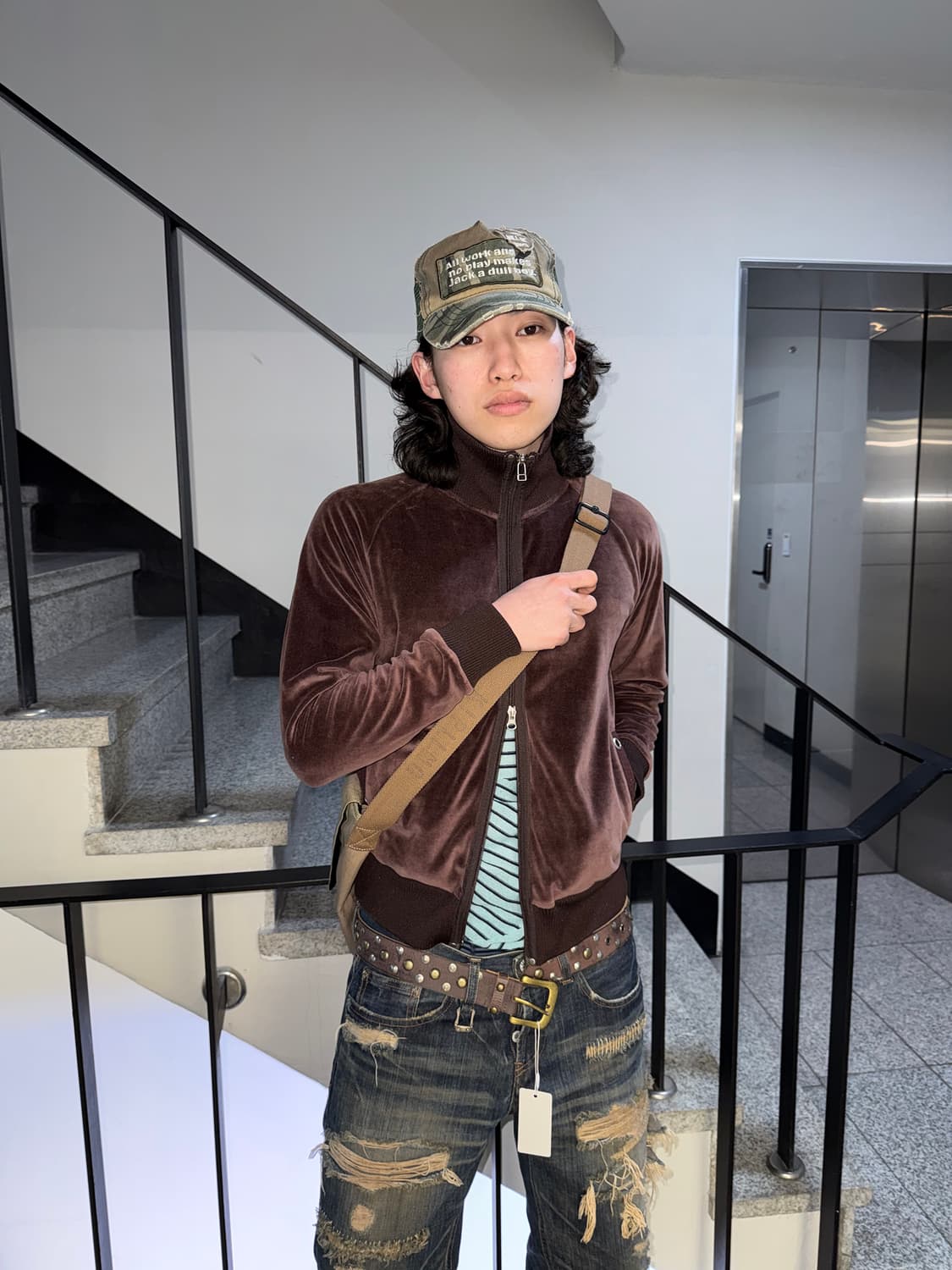 velour track zip up 상품이미지3