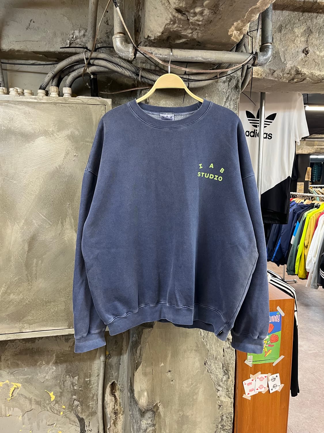 아이앱 스튜디오 기모 맨투맨 XL 블루 #csz2455 상품이미지2