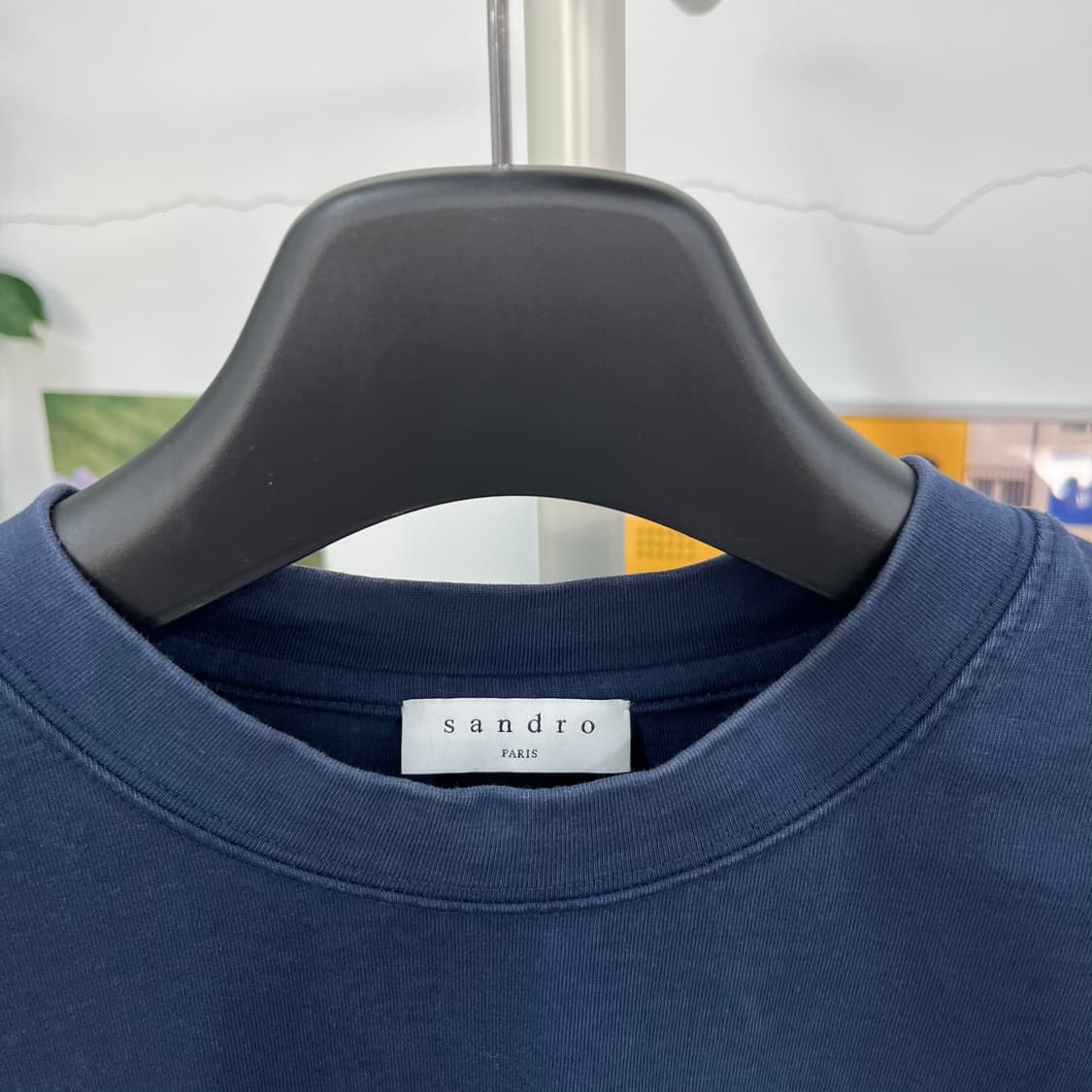 산드로옴므 센터로고 반팔 티셔츠 L 상품이미지3