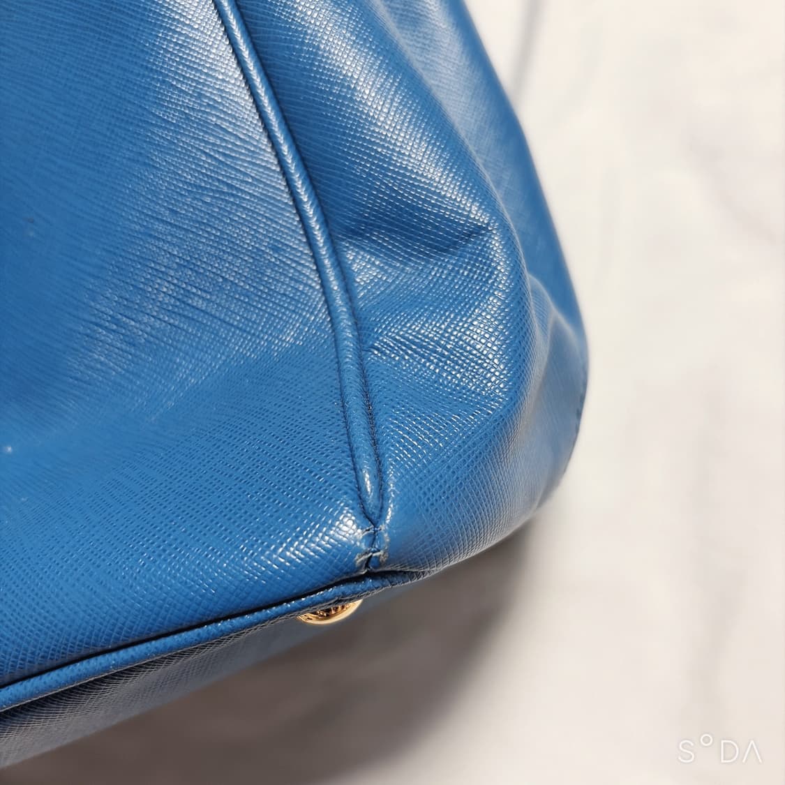 프라다 사피아노 블루 토트백 상품이미지4