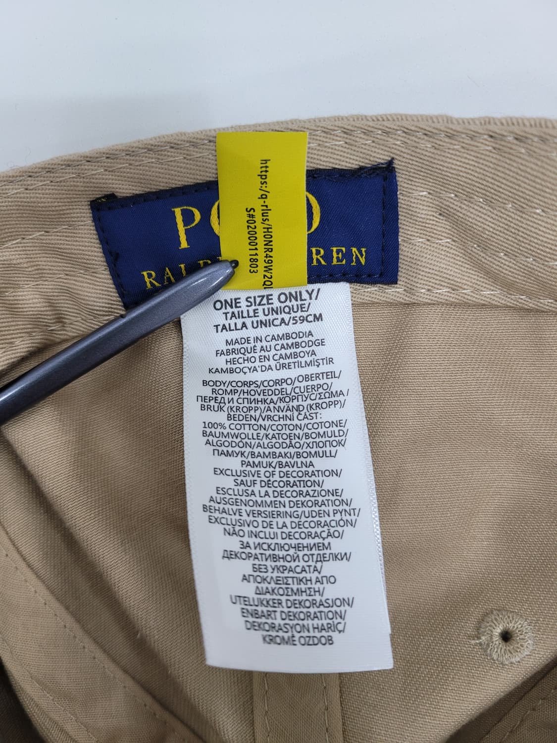 POLO 폴로랄프로렌 코튼 볼캡 / FREE 베이지
 상품이미지9