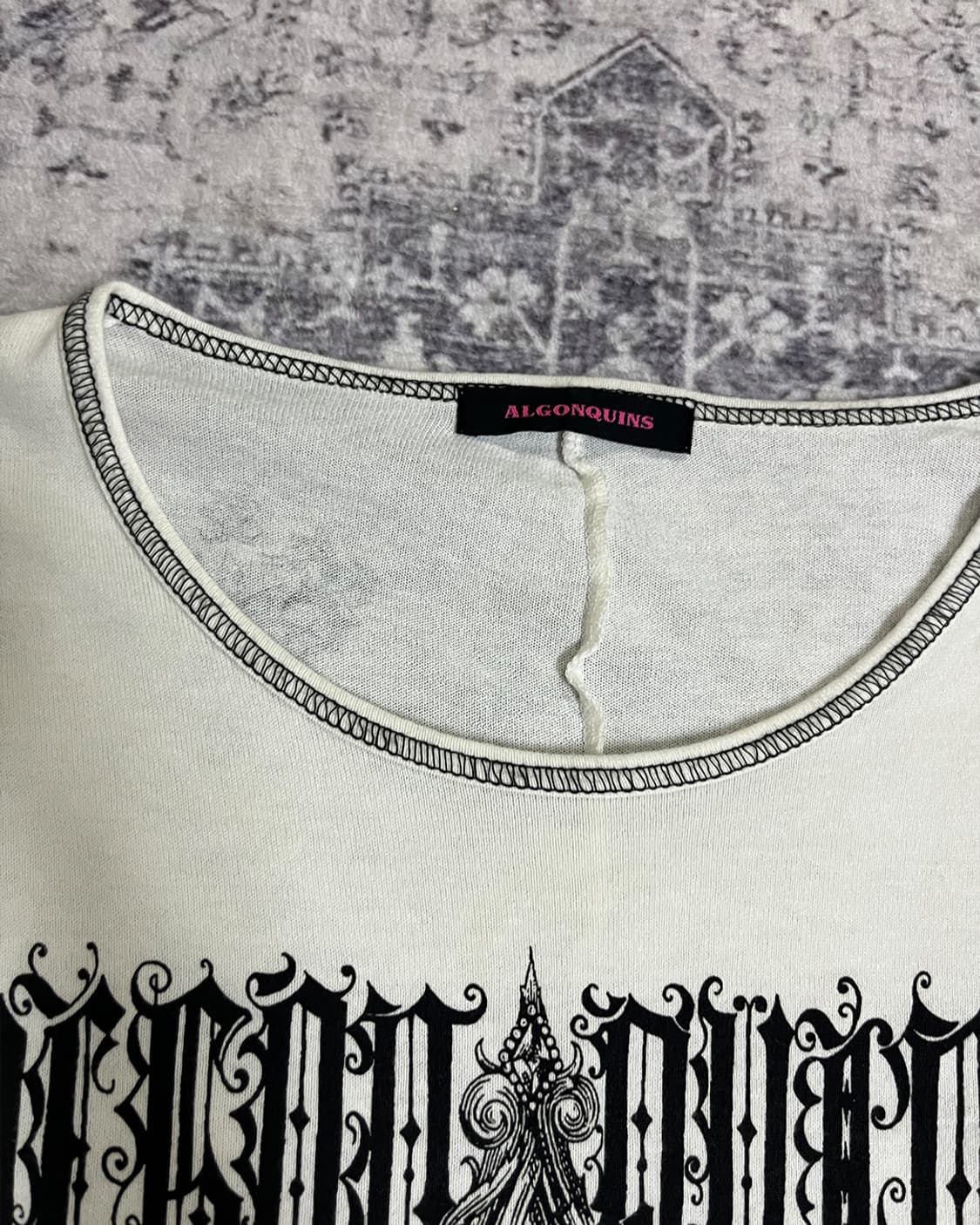 Algon Quins Gothinc printing long sleeve 상품이미지8