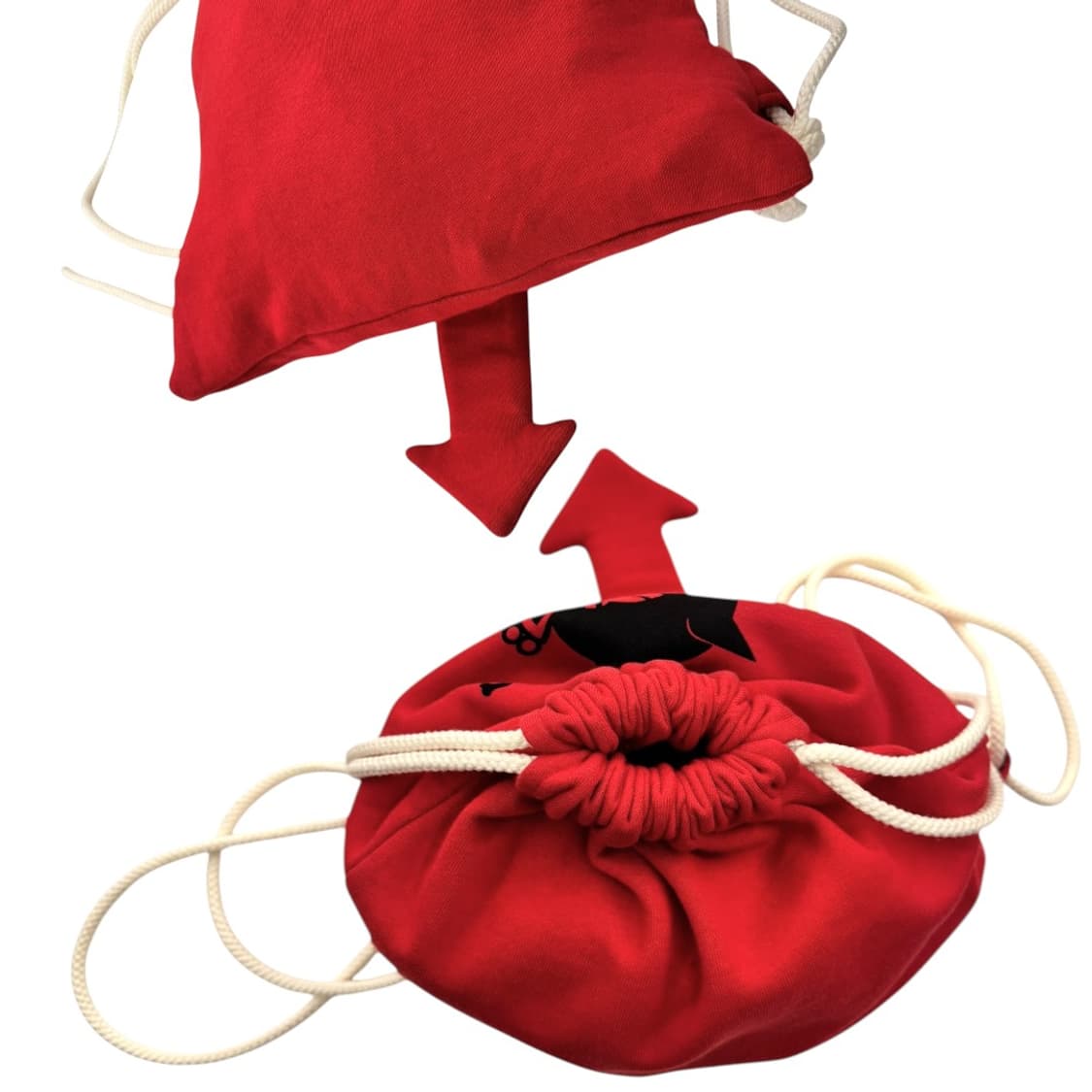 히스테릭글래머 스웻 냅색 백팩 레드 상품이미지7