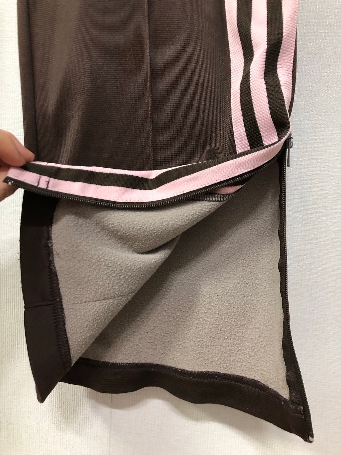 아디다스 여성 슈퍼걸 y2k 기모 트랙팬츠 _ 핑크브라운 상품이미지7